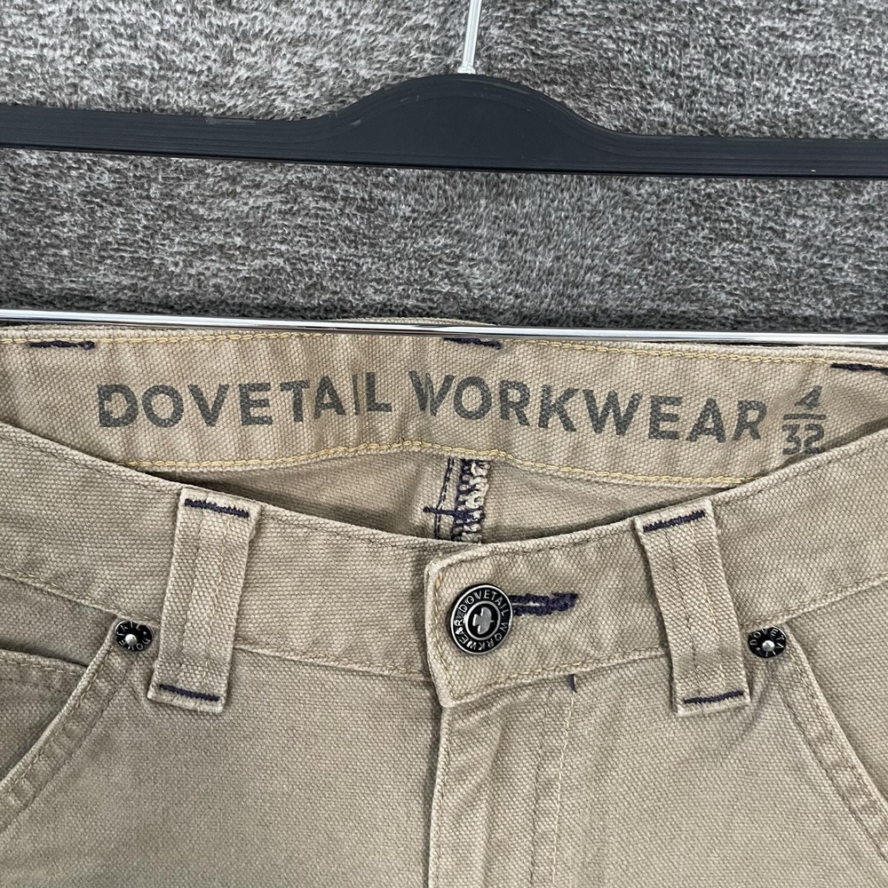 Dovetail Workwear Pants Women 4 Brown Britt Utility Carpenter Canvas Double Knee - Picture 5 of 15